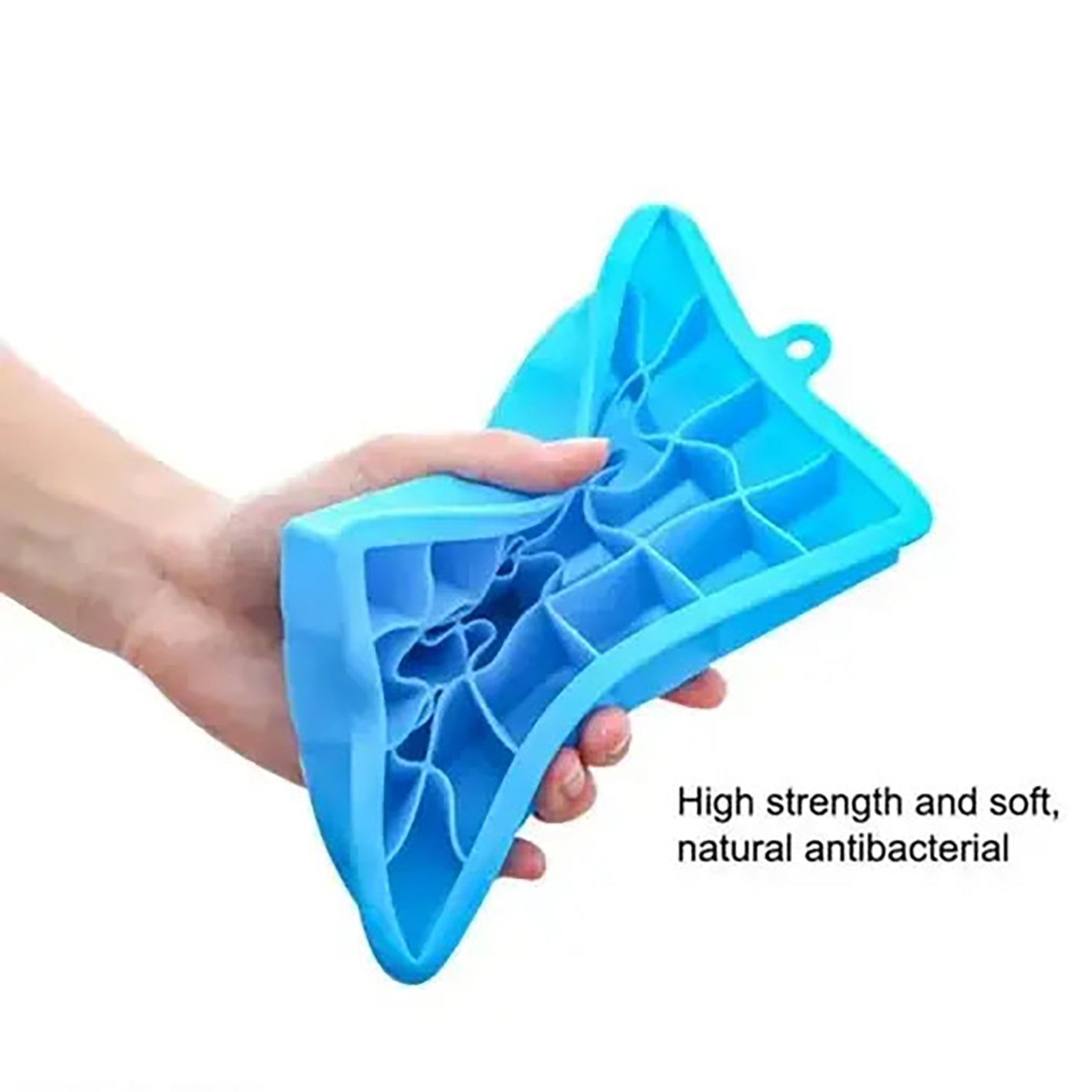 Ice Cube Tray Flexible Silicone Create Square Ice Cube Mold Makes Whiskey Ice Ball Maker 24 Section Ice Tiny Cube Trays (Pack of 2)